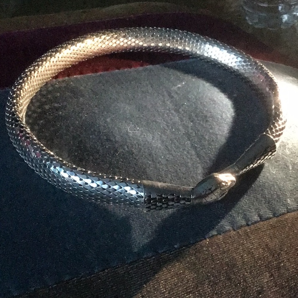 Vintage Whiting & Davis Serpent Snake Necklace Choker - Picture 2 of 4